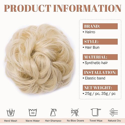 Synthetic Messy Bun Hair Piece for Women - Image 73