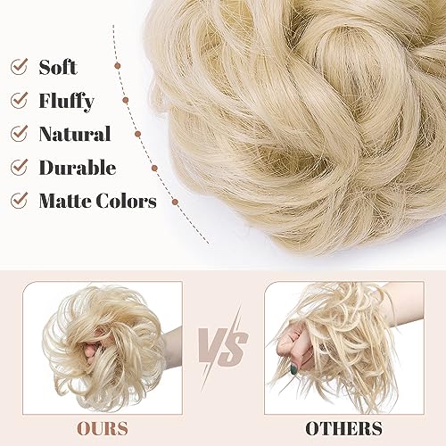 Synthetic Messy Bun Hair Piece for Women - Image 75