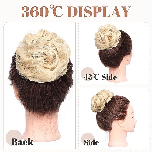 Synthetic Messy Bun Hair Piece for Women - Image 76