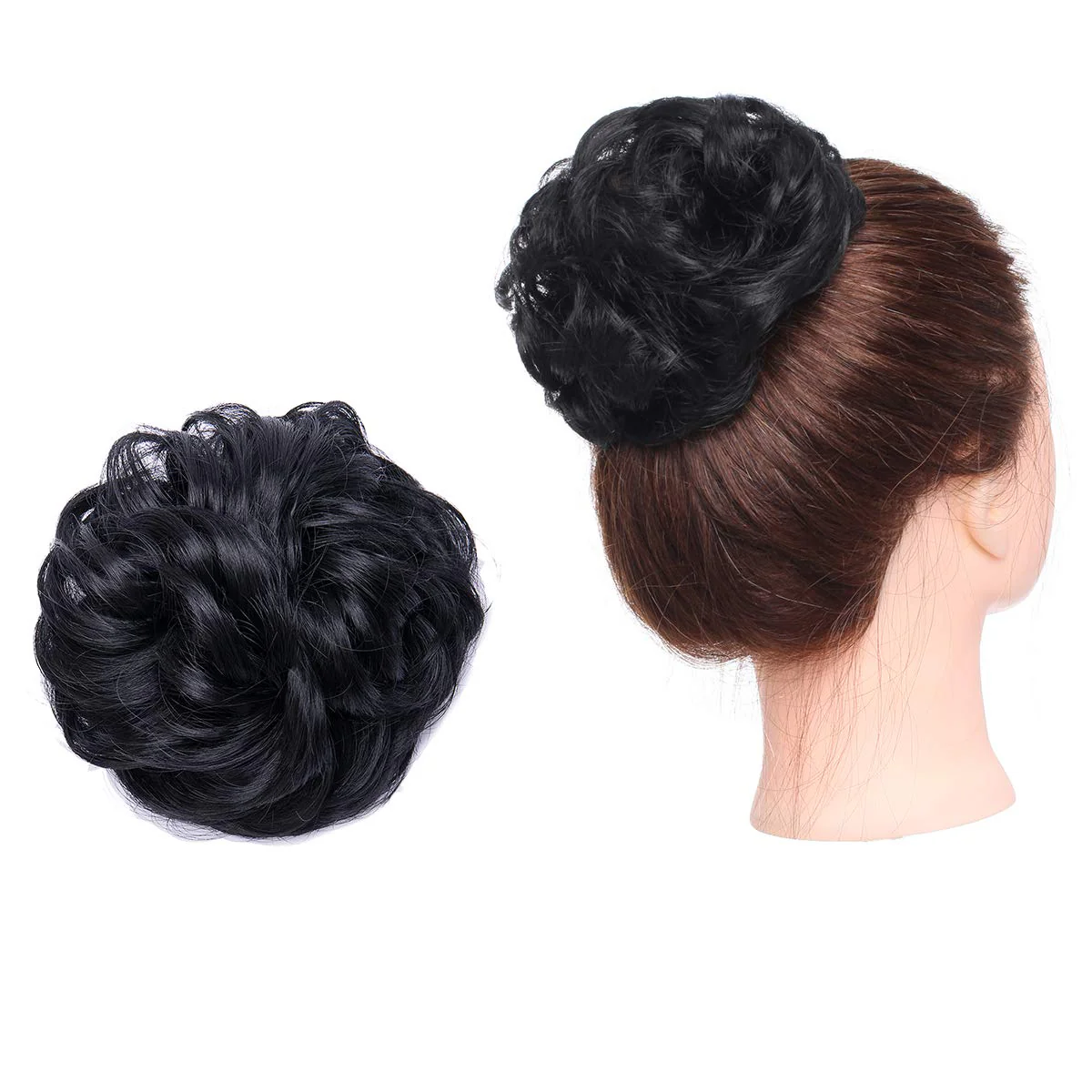 Synthetic Messy Bun Hair Piece for Women - Image 77
