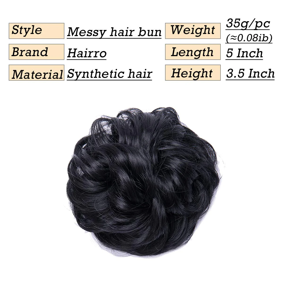 Synthetic Messy Bun Hair Piece for Women - Image 78