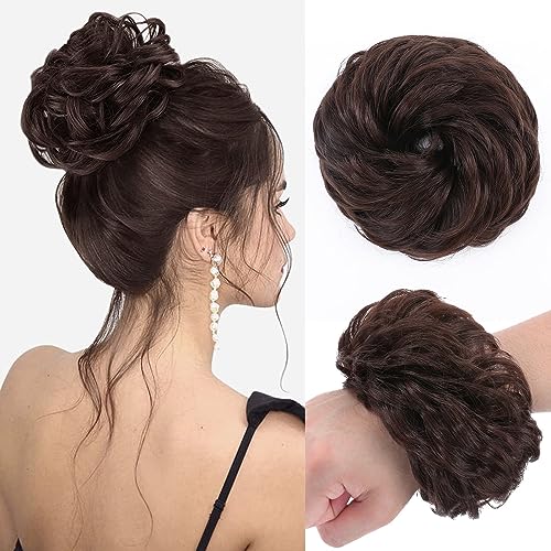 Synthetic Messy Bun Hair Piece for Women - Image 87