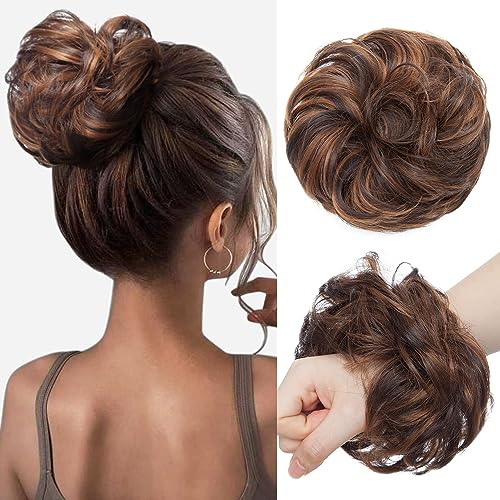 Synthetic Messy Bun Hair Piece for Women - Image 97
