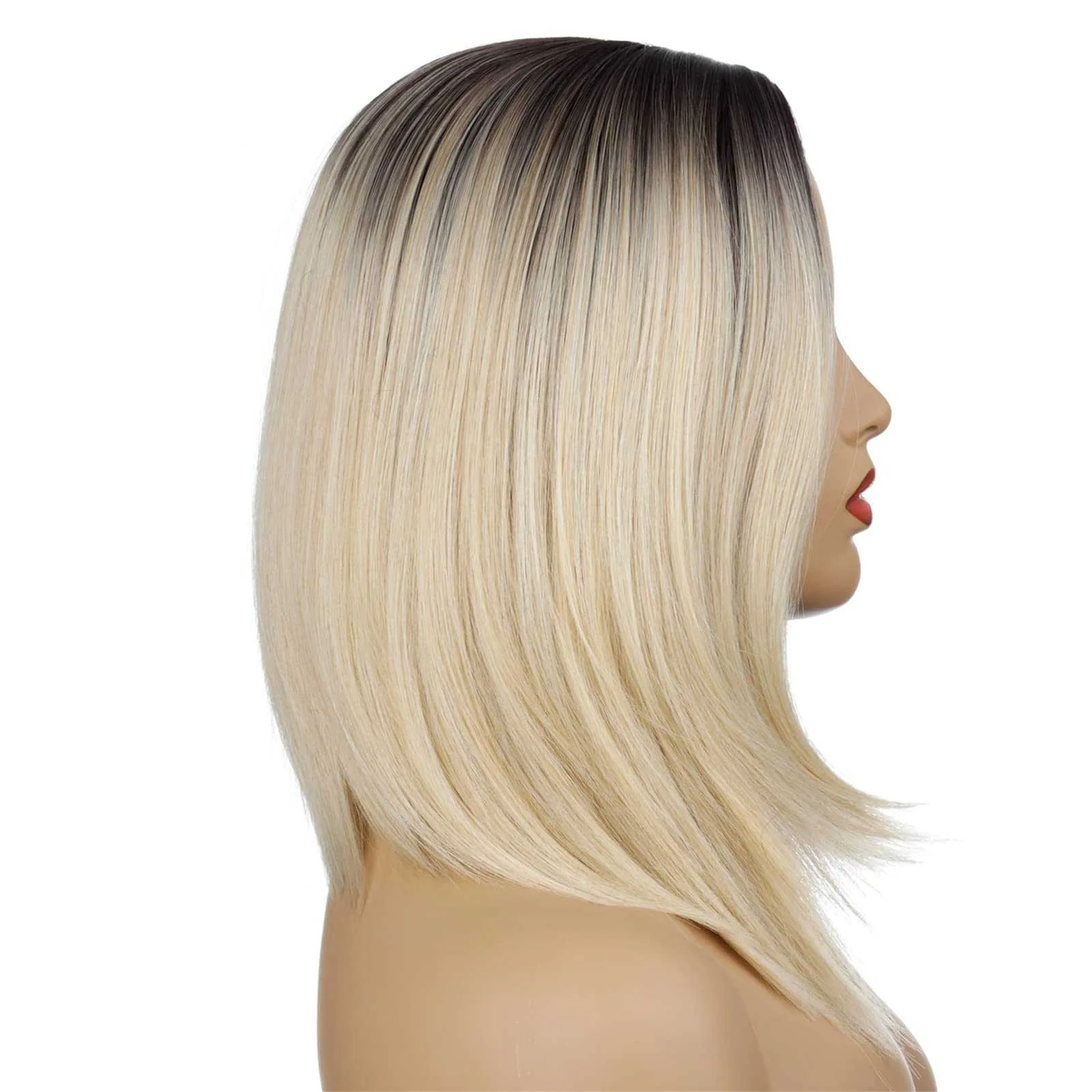 Synthetic Shoulder Length Bob Ombre Wig - Image 3
