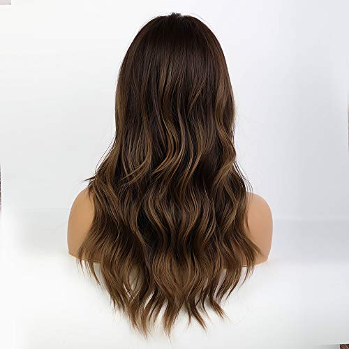 Synthetic wig with middle part and long layers - Image 5