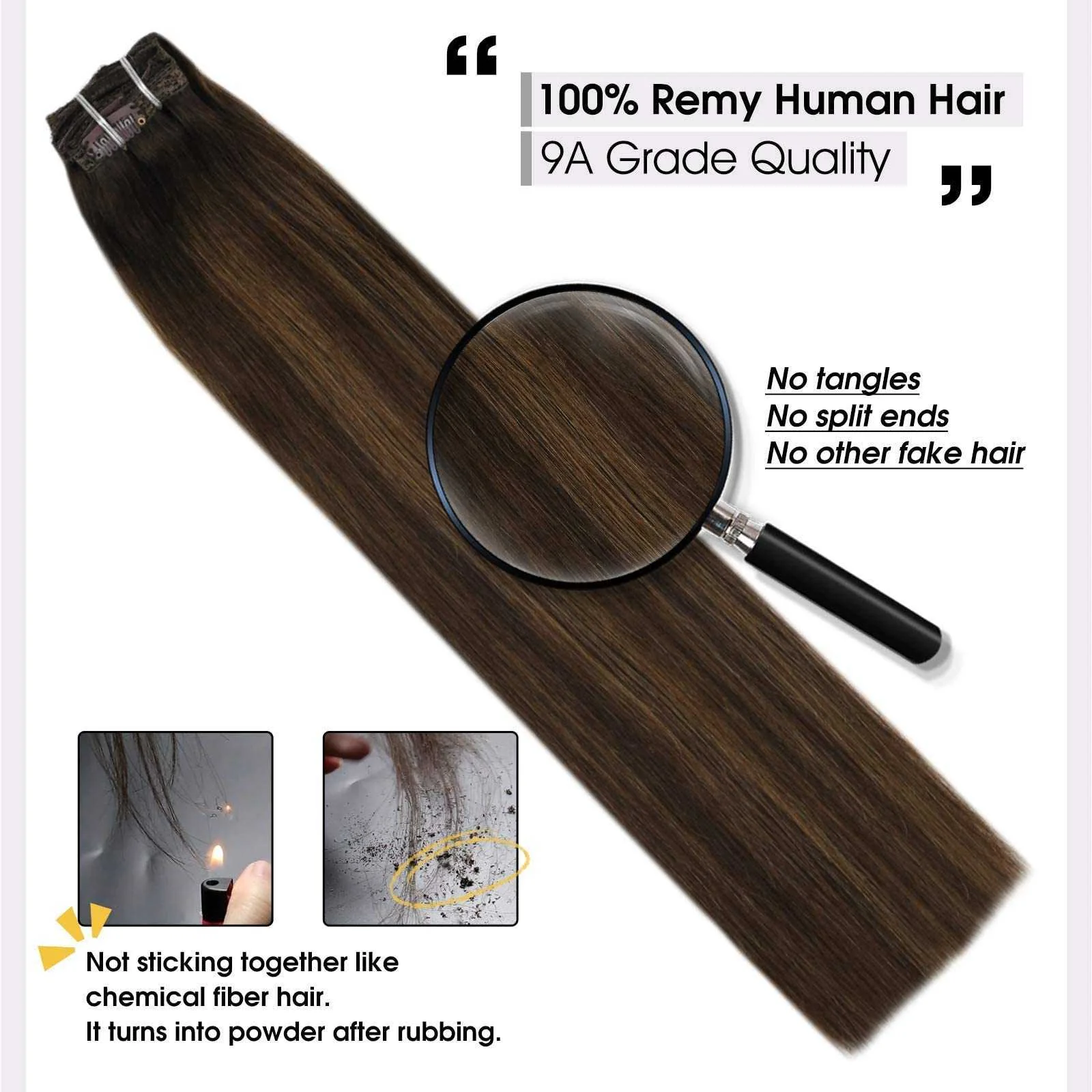 Tape in Hair Extensions 22 Inch Remy Tape in Extensions 20 Pieces 50 G - Image 10