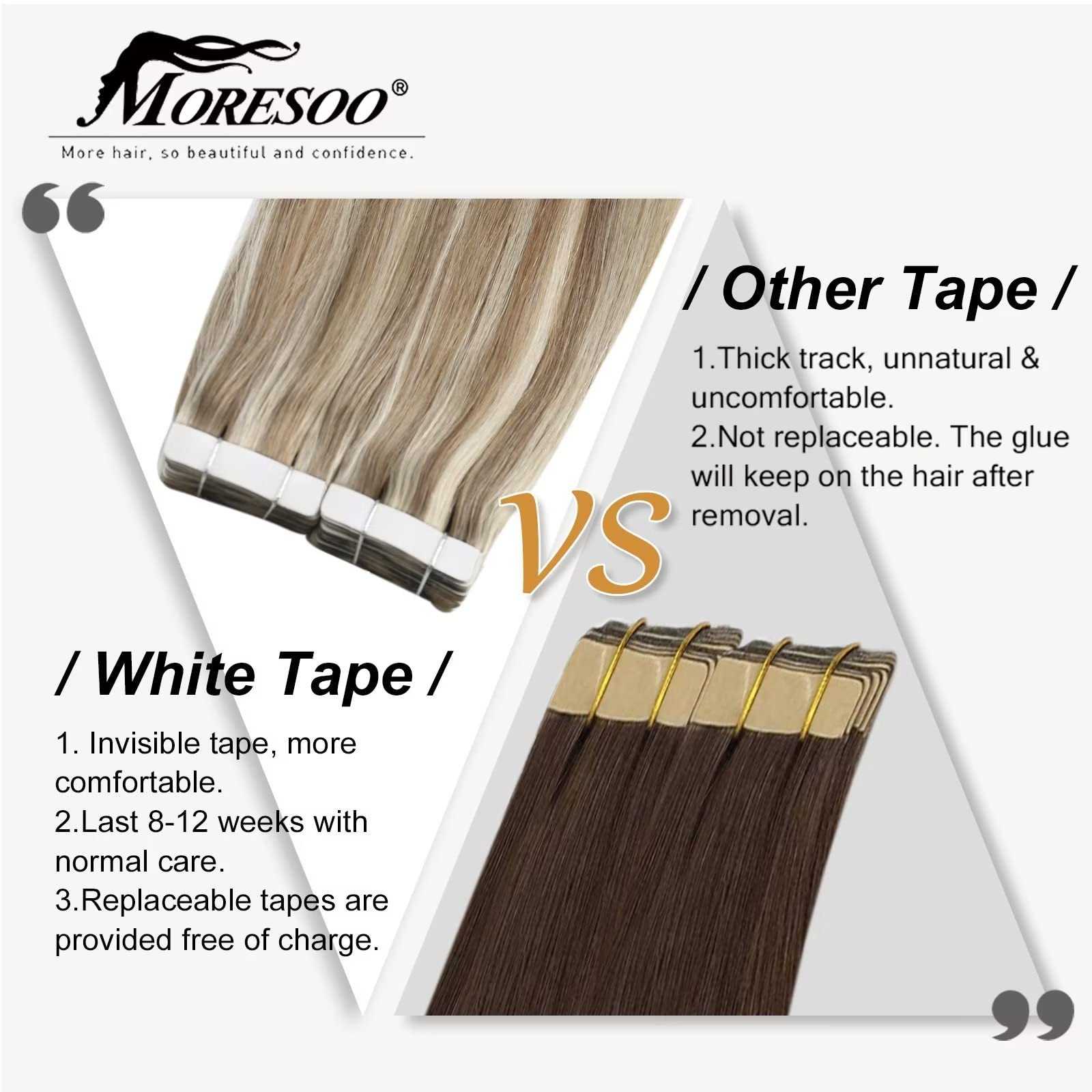 Tape in Hair Extensions 22 Inch Remy Tape in Extensions 20 Pieces 50 G - Image 19