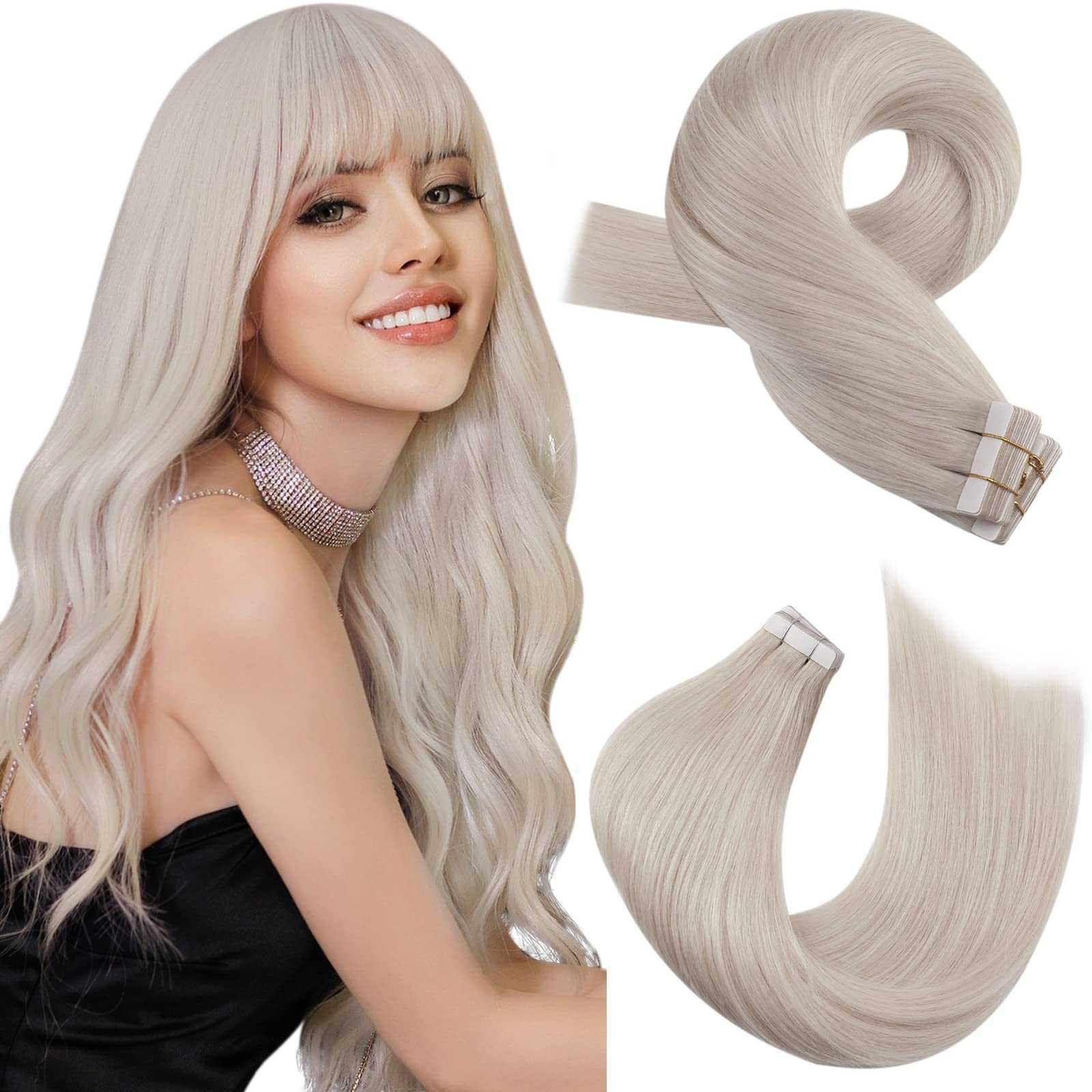 Tape in Hair Extensions 22 Inch Remy Tape in Extensions 20 Pieces 50 G - Image 25