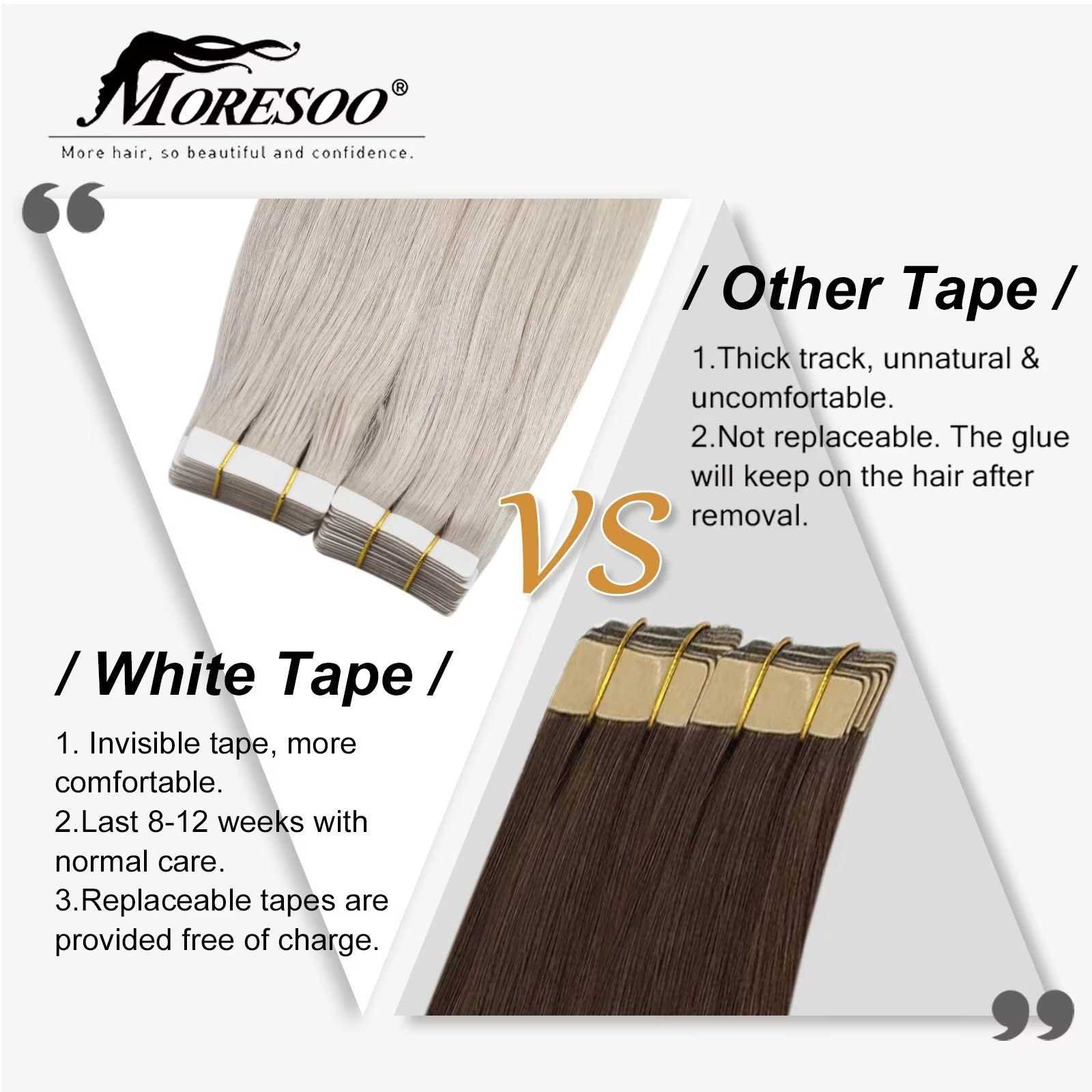 Tape in Hair Extensions 22 Inch Remy Tape in Extensions 20 Pieces 50 G - Image 27