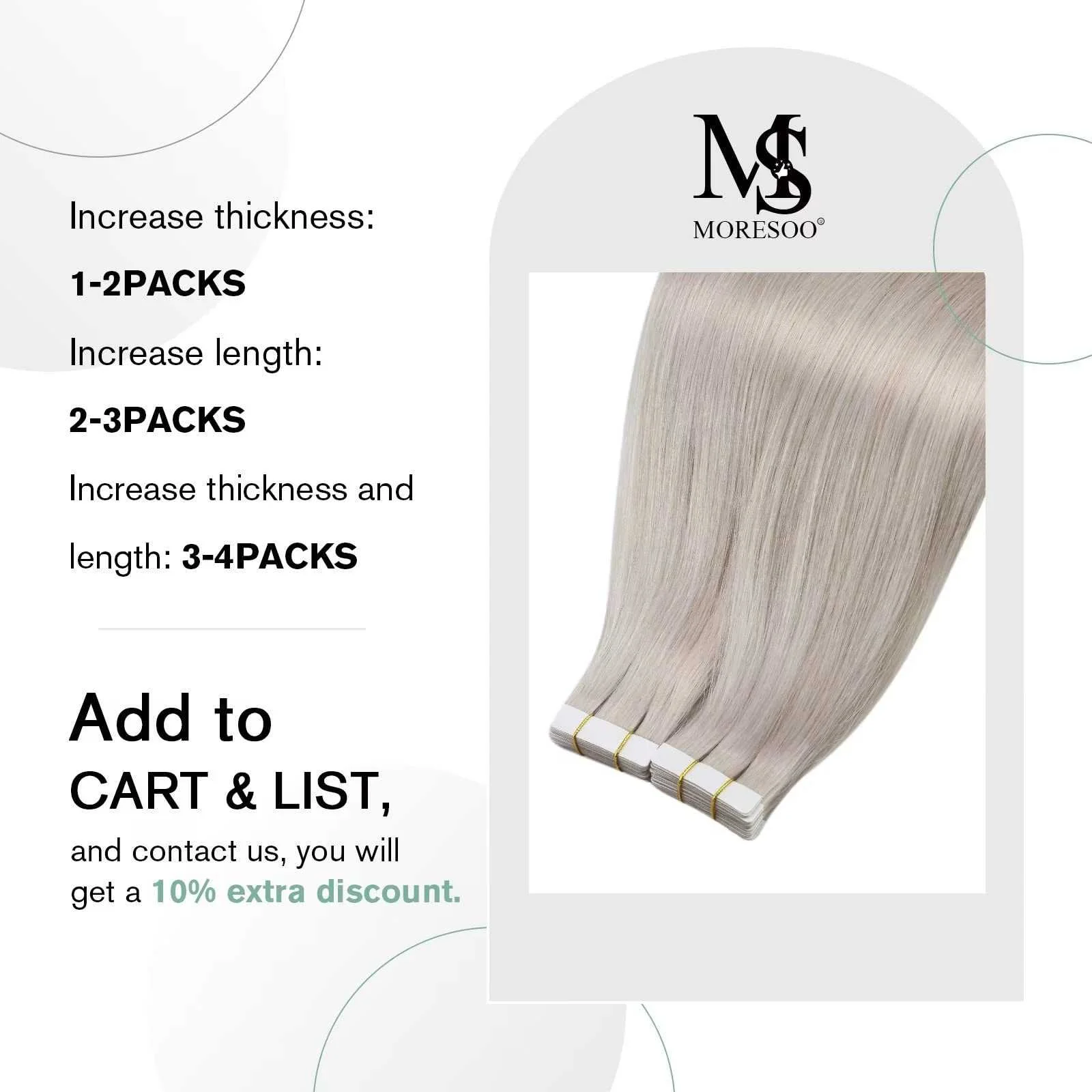 Tape in Hair Extensions 22 Inch Remy Tape in Extensions 20 Pieces 50 G - Image 30