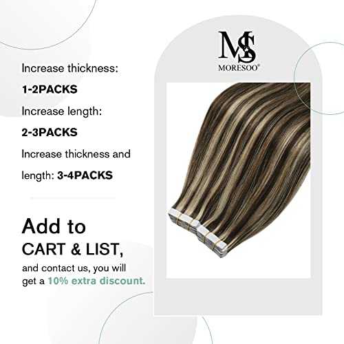 Tape in Hair Extensions 22 Inch Remy Tape in Extensions 20 Pieces 50 G - Image 6