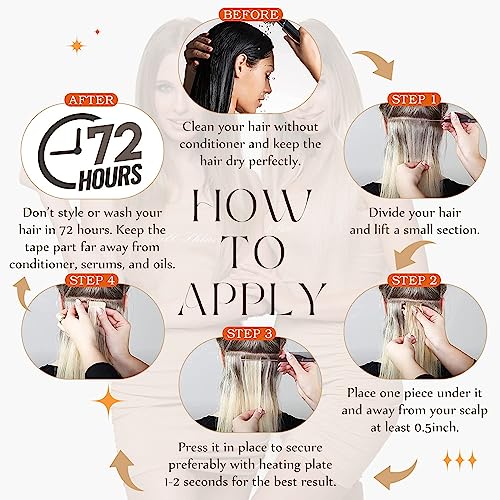 Tape in Hair Extensions Human Hair - Image 101