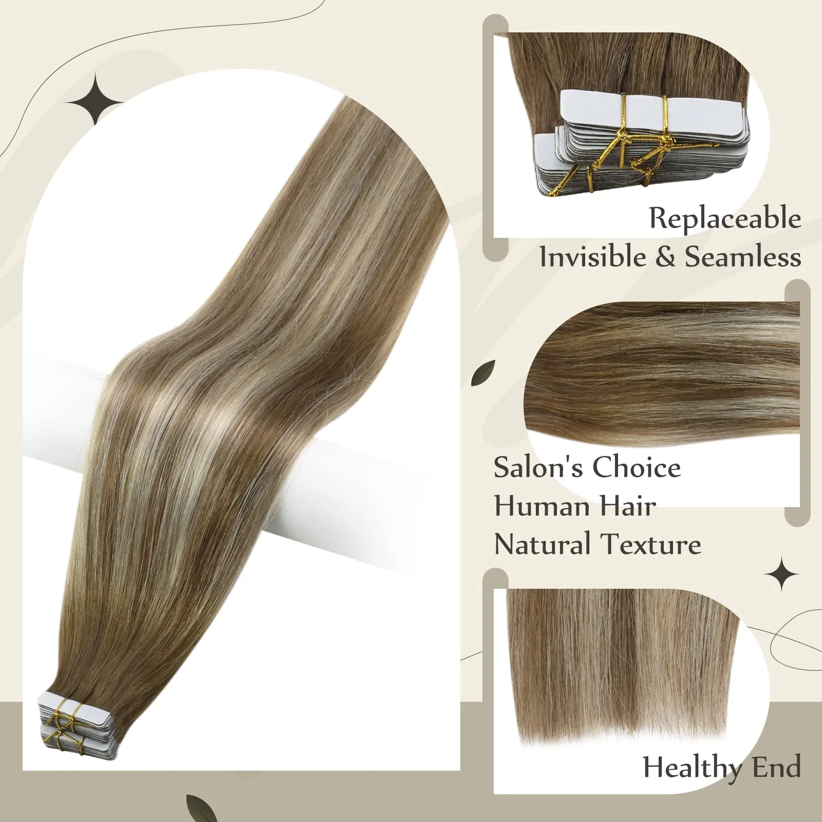 Tape in Hair Extensions Human Hair - Image 11