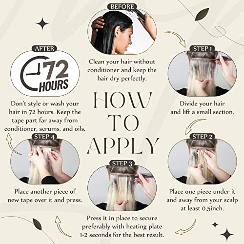 Tape in Hair Extensions Human Hair - Image 122