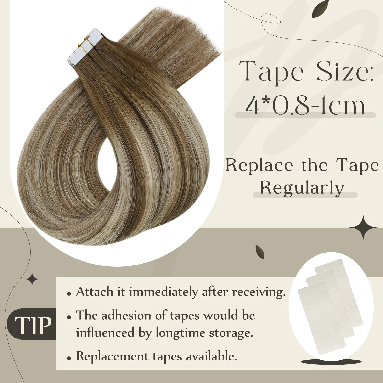 Tape in Hair Extensions Human Hair - Image 13