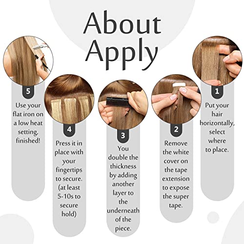 Tape in Hair Extensions Human Hair - Image 130