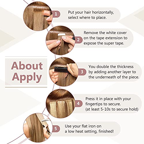 Tape in Hair Extensions Human Hair - Image 146