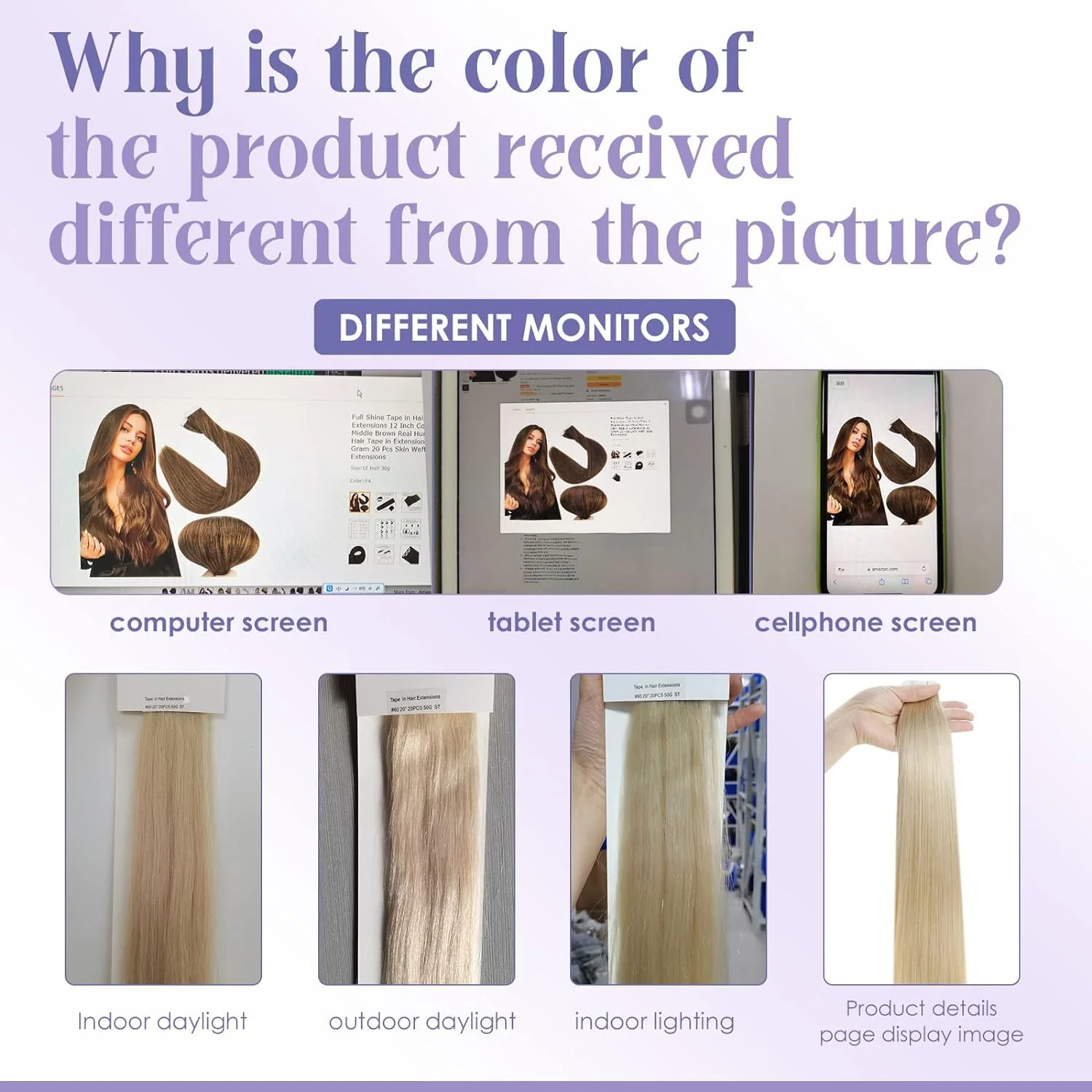 Tape in Hair Extensions Human Hair - Image 156