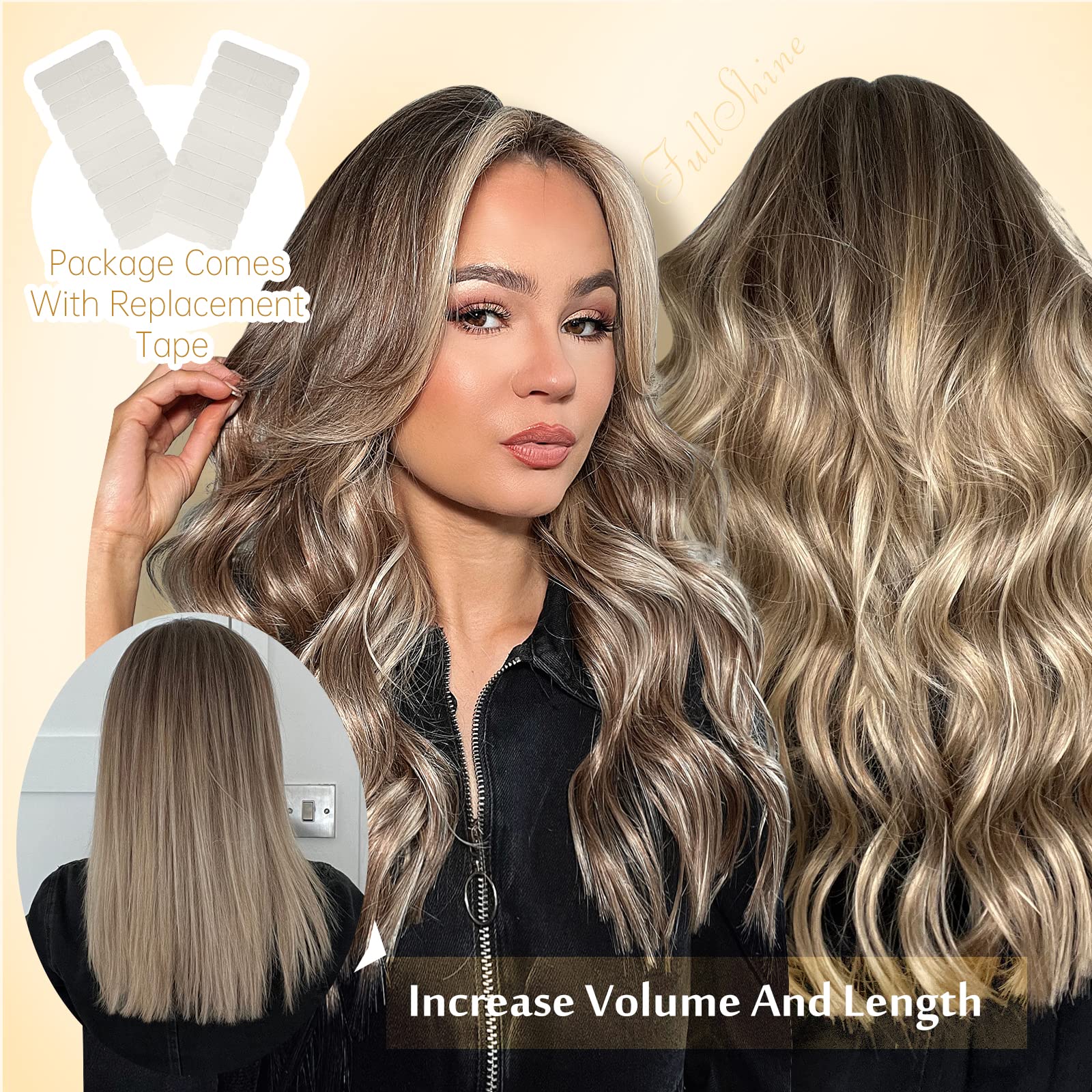 Tape in Hair Extensions Human Hair - Image 178