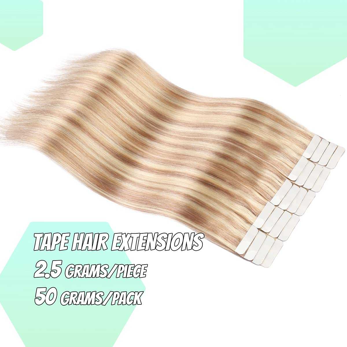 Tape in Hair Extensions Human Hair - 20 Pcs 50 Grams - Image 17