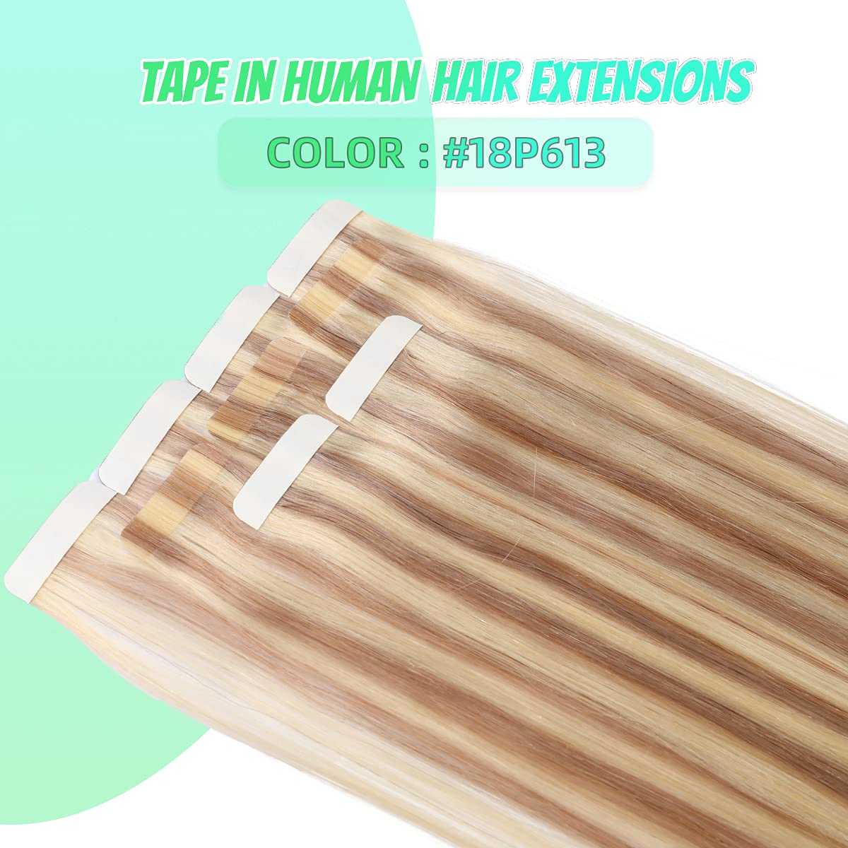 Tape in Hair Extensions Human Hair - 20 Pcs 50 Grams - Image 19