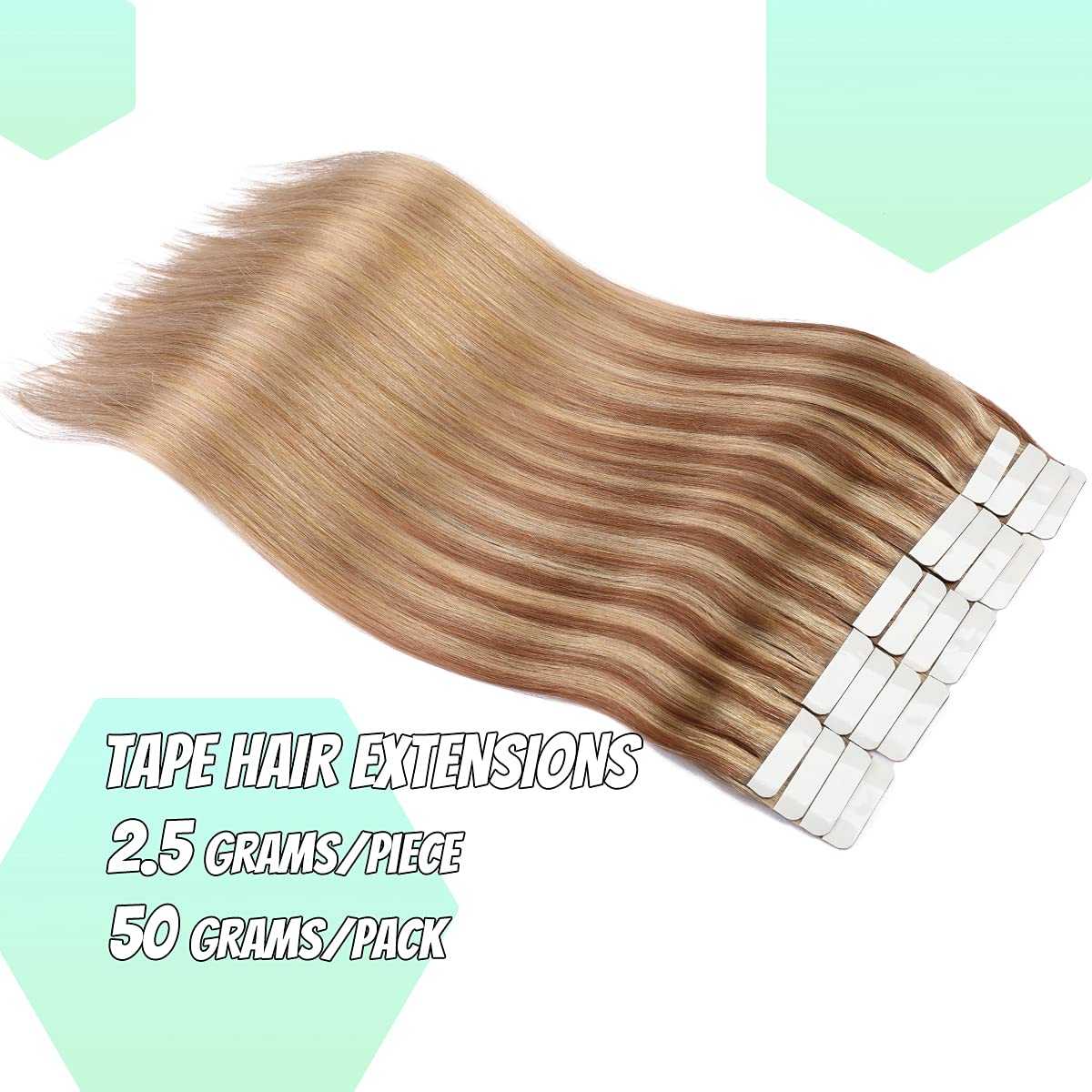 Tape in Hair Extensions Human Hair - 20 Pcs 50 Grams - Image 24