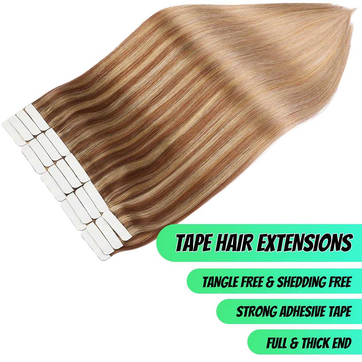 Tape in Hair Extensions Human Hair - 20 Pcs 50 Grams - Image 25