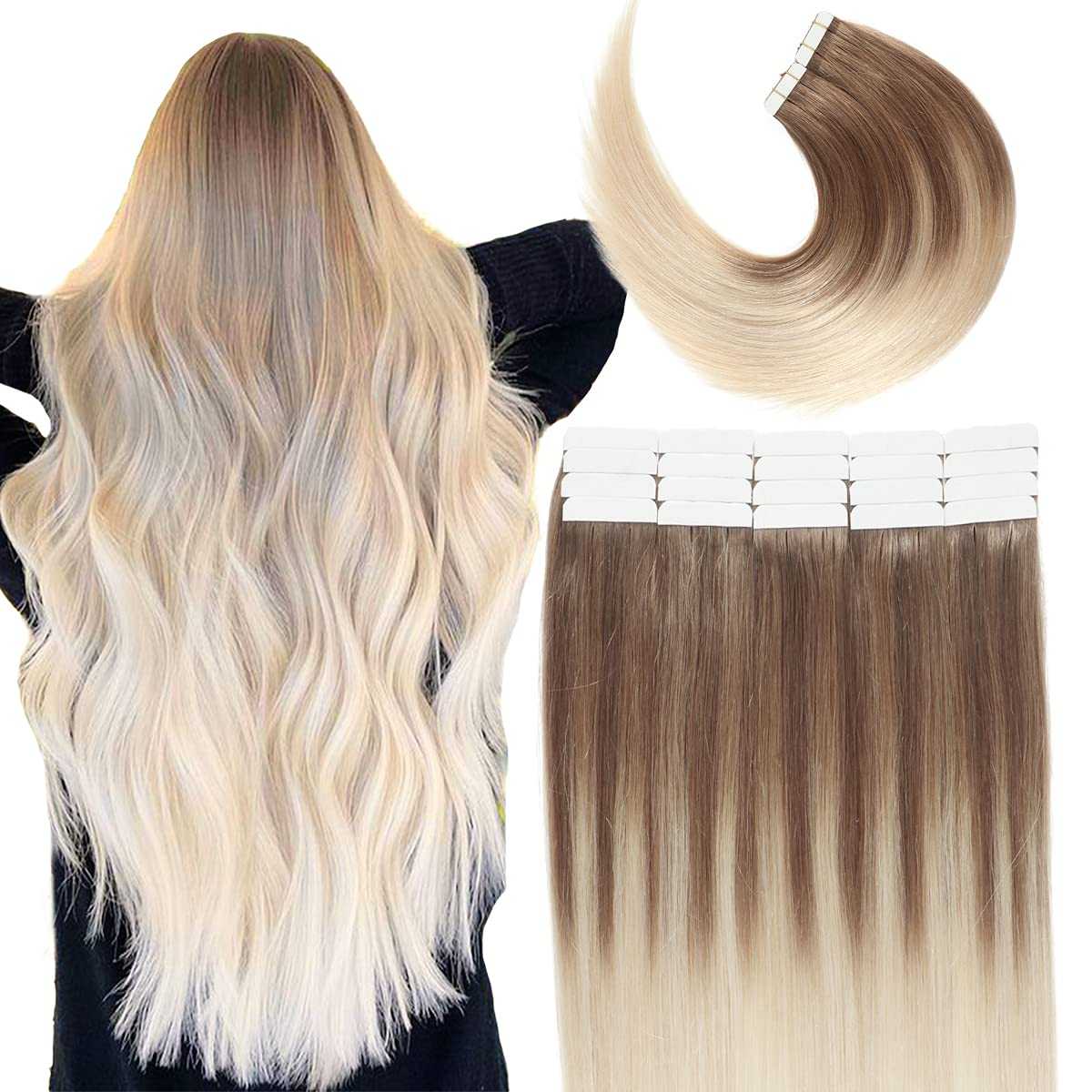 Tape in Hair Extensions Human Hair - 20 Pcs 50 Grams - Image 29