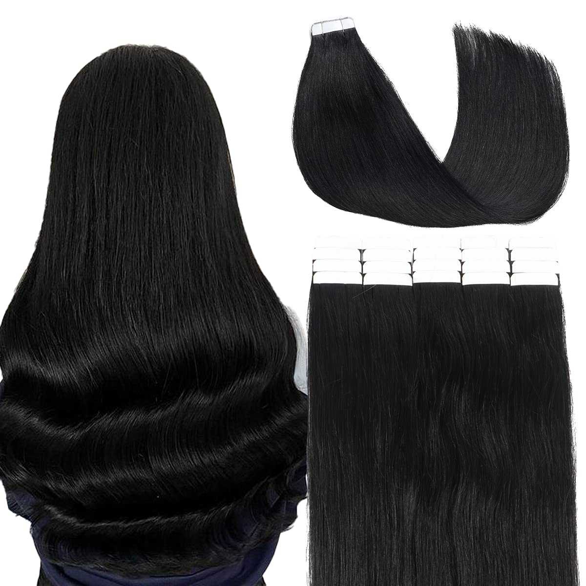 Tape in Hair Extensions Human Hair - 20 Pcs 50 Grams - Image 35