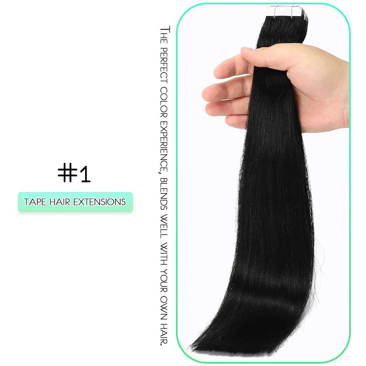 Tape in Hair Extensions Human Hair - 20 Pcs 50 Grams - Image 40