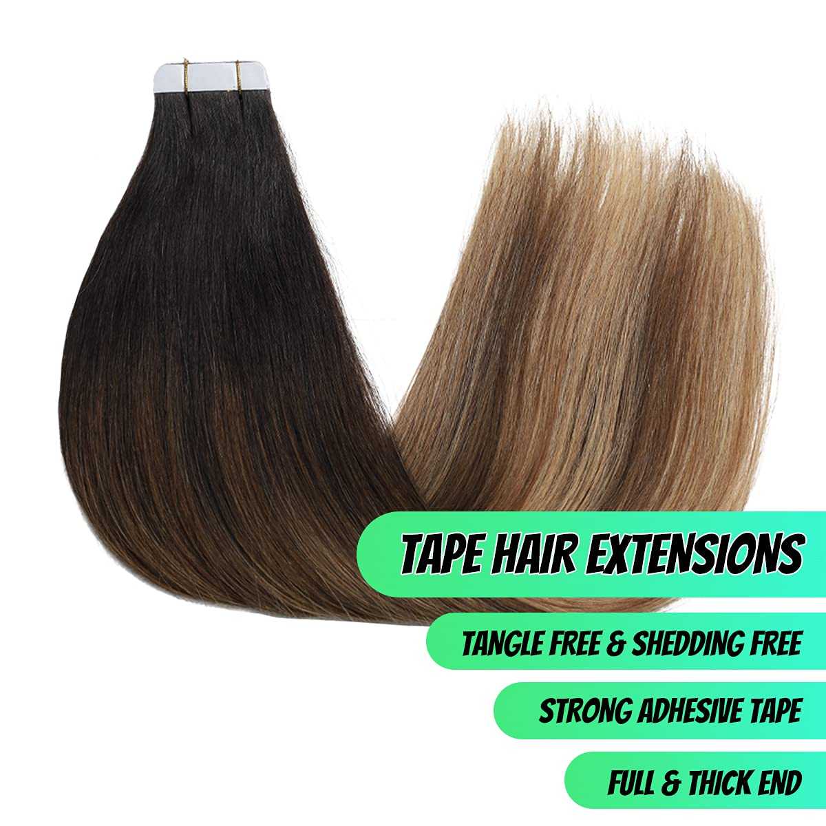 Tape in Hair Extensions Human Hair - 20 Pcs 50 Grams - Image 66