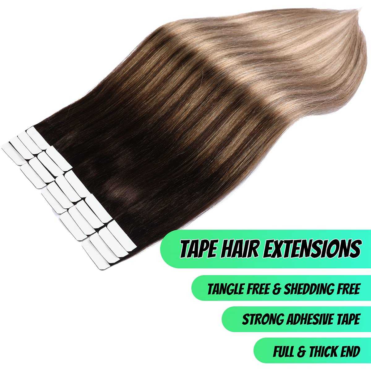 Tape in Hair Extensions Human Hair - 20 Pcs 50 Grams - Image 72