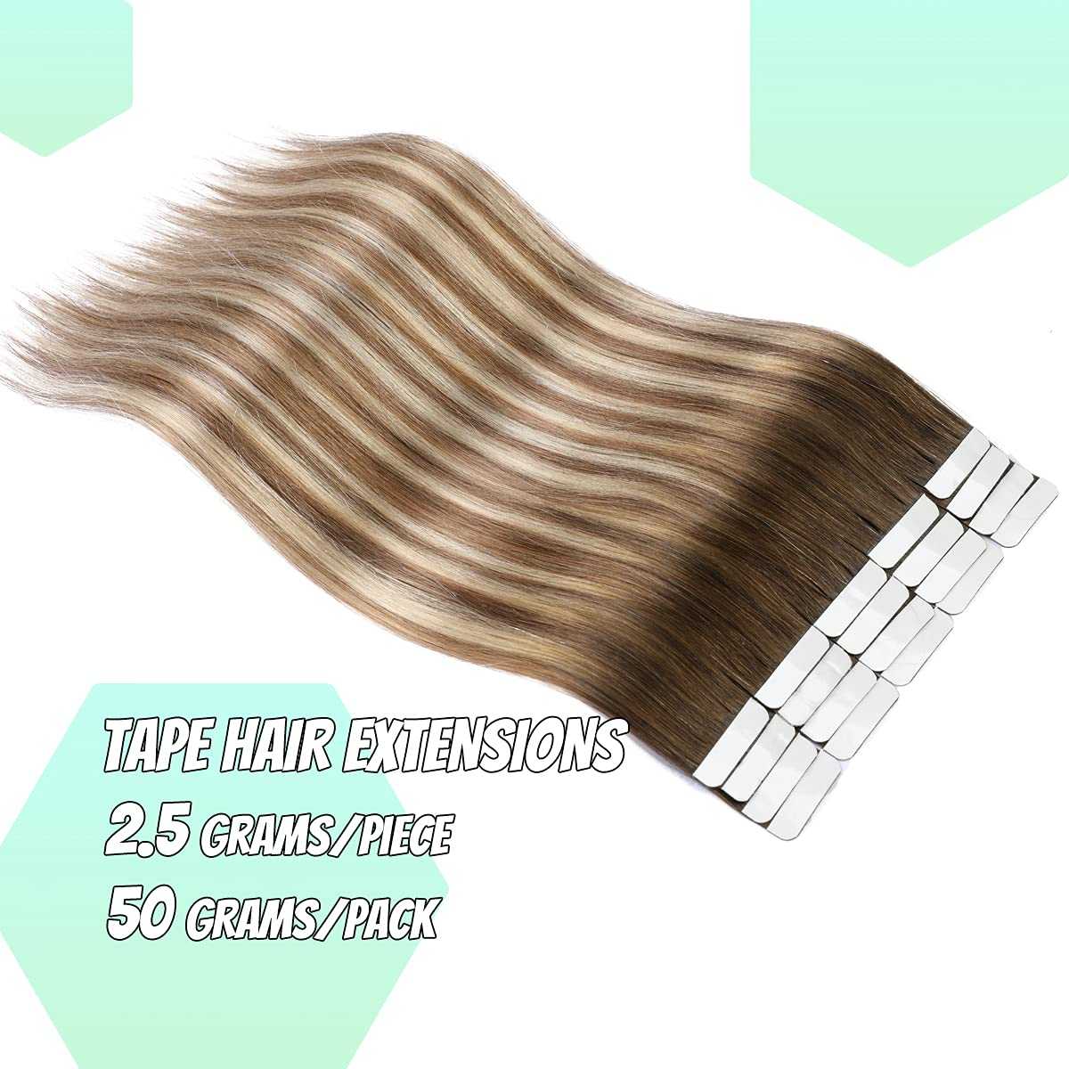 Tape in Hair Extensions Human Hair - 20 Pcs 50 Grams - Image 85