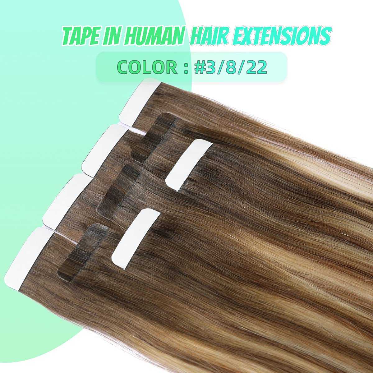 Tape in Hair Extensions Human Hair - 20 Pcs 50 Grams - Image 87