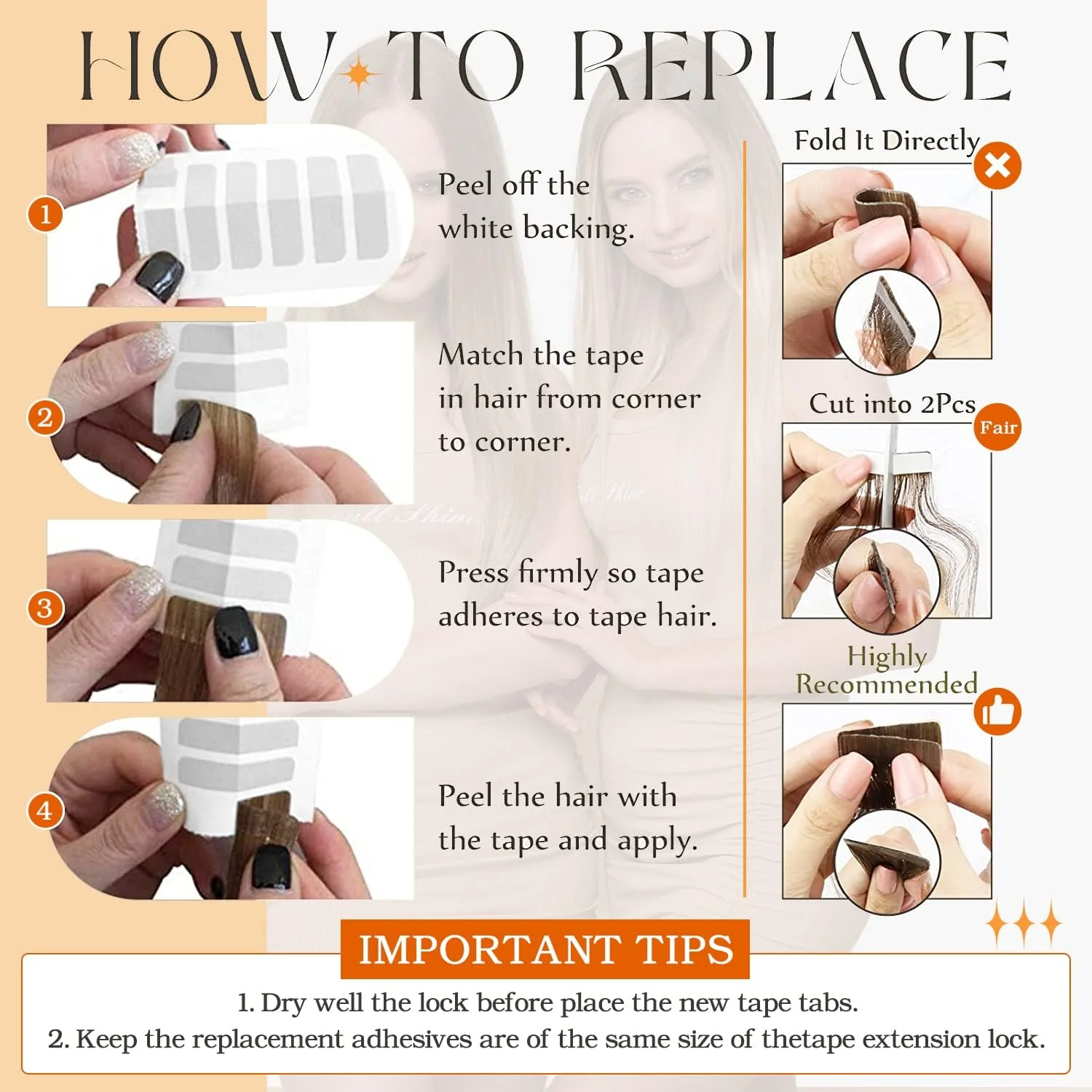 Tape in Hair Extensions Human Hair - Image 25
