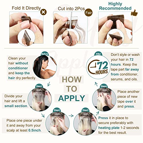 Tape in Hair Extensions Human Hair - Image 46