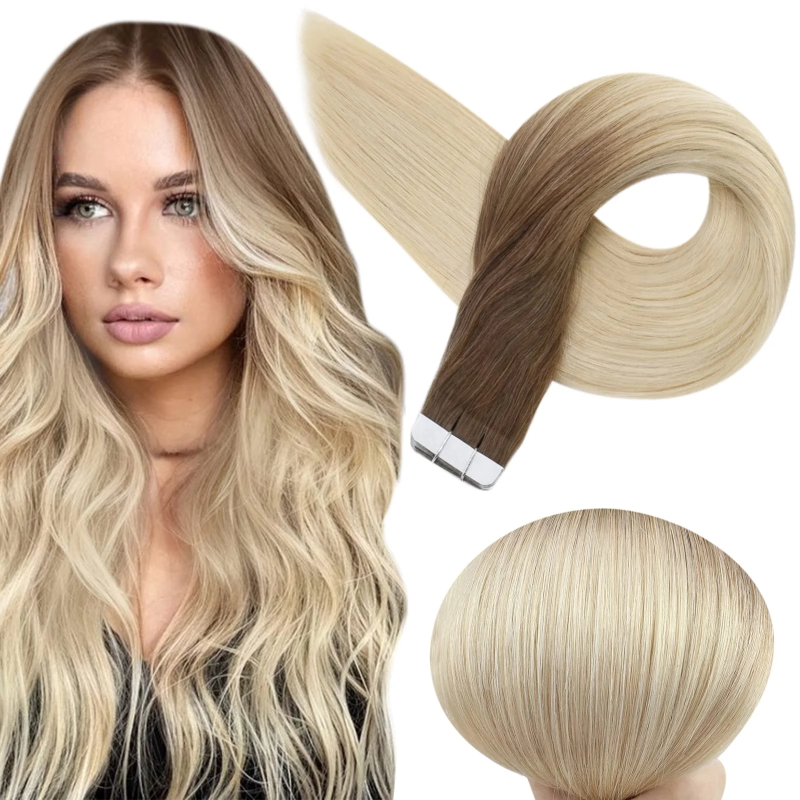 Tape in Hair Extensions Human Hair - Image 48