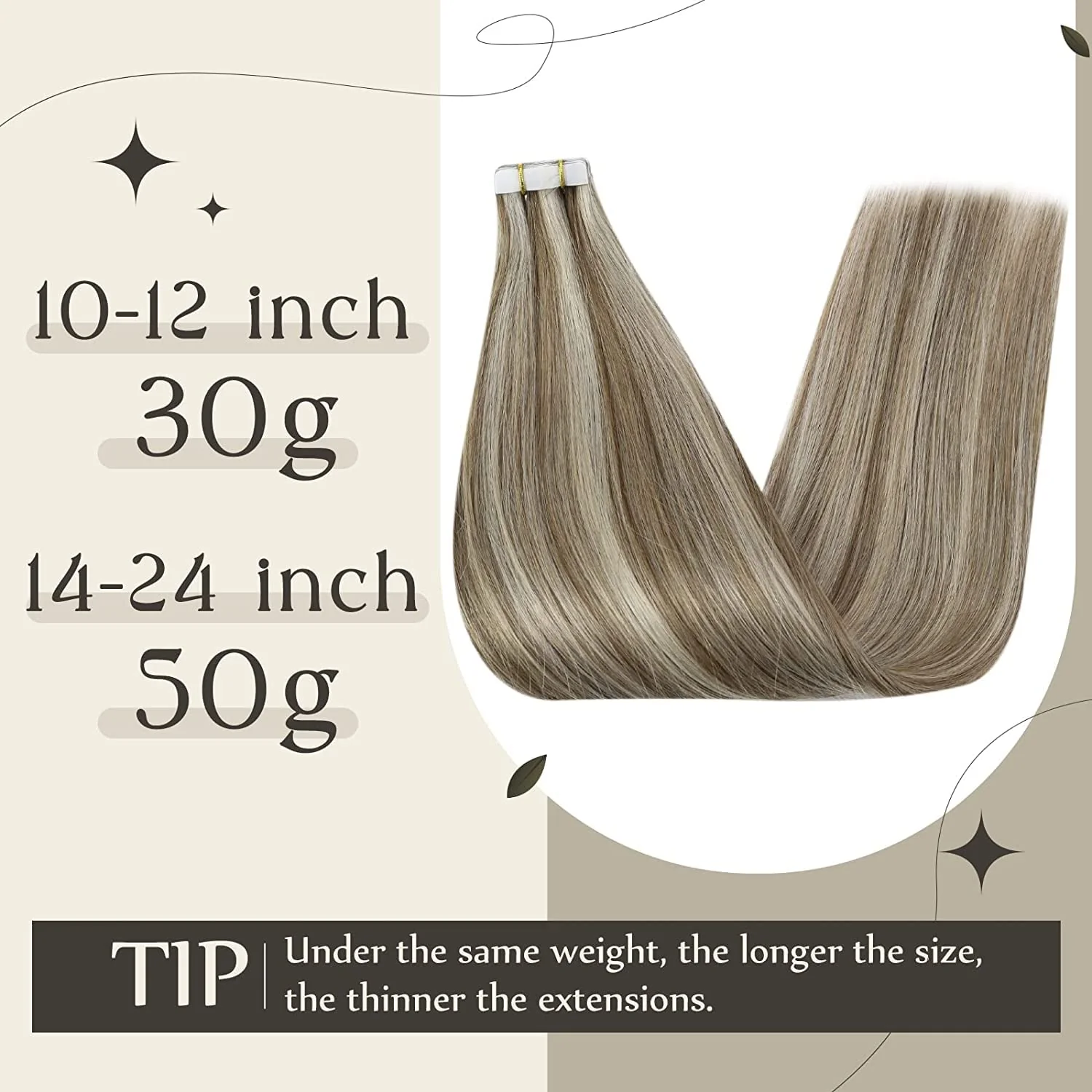 Tape in Hair Extensions Human Hair - Image 55