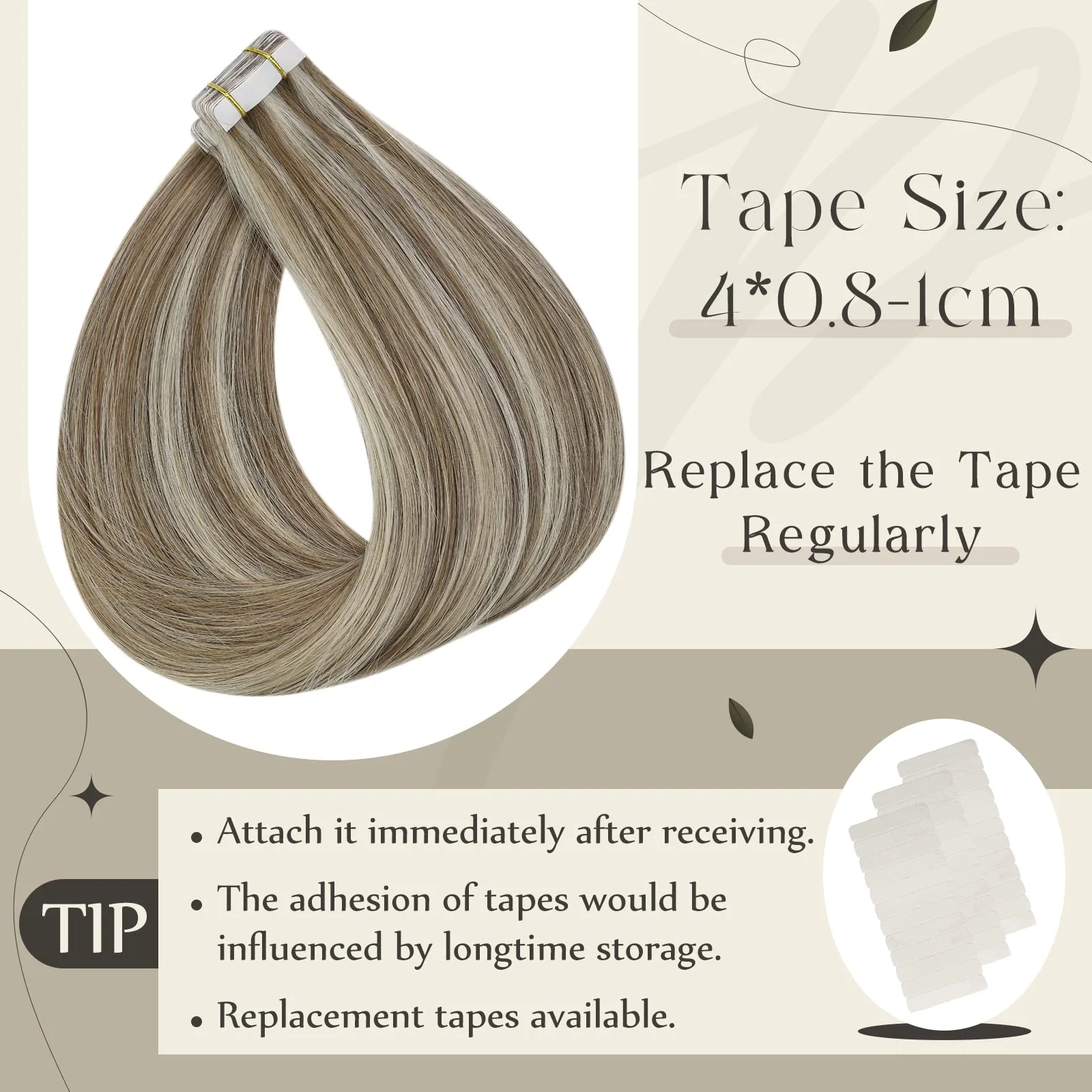 Tape in Hair Extensions Human Hair - Image 56
