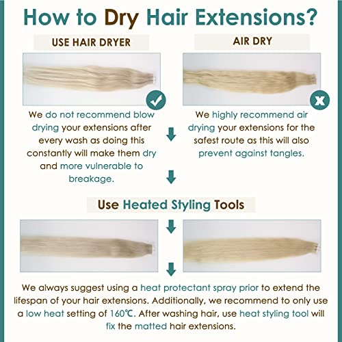 Tape in Hair Extensions Human Hair - Image 63