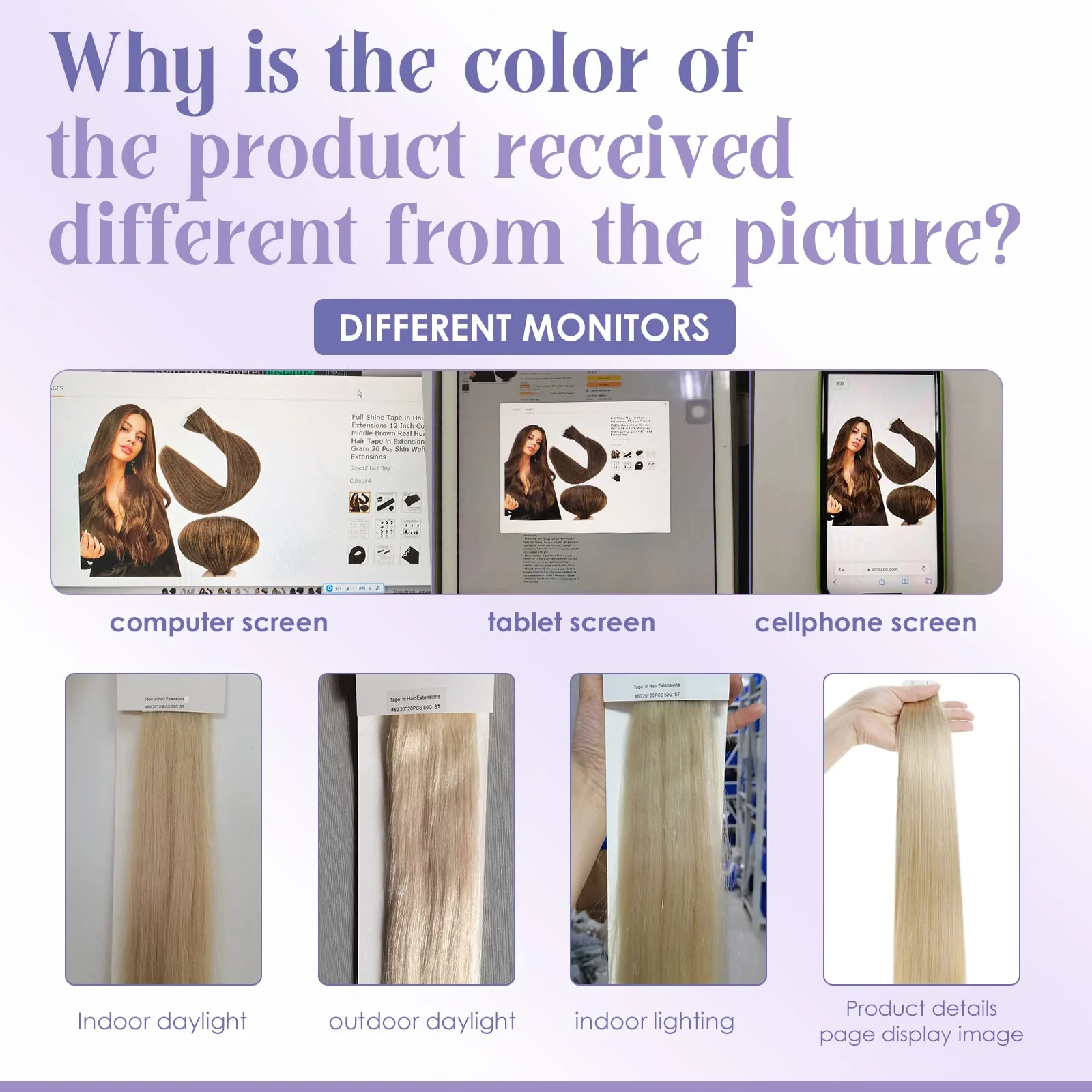 Tape in Hair Extensions Human Hair - Image 7