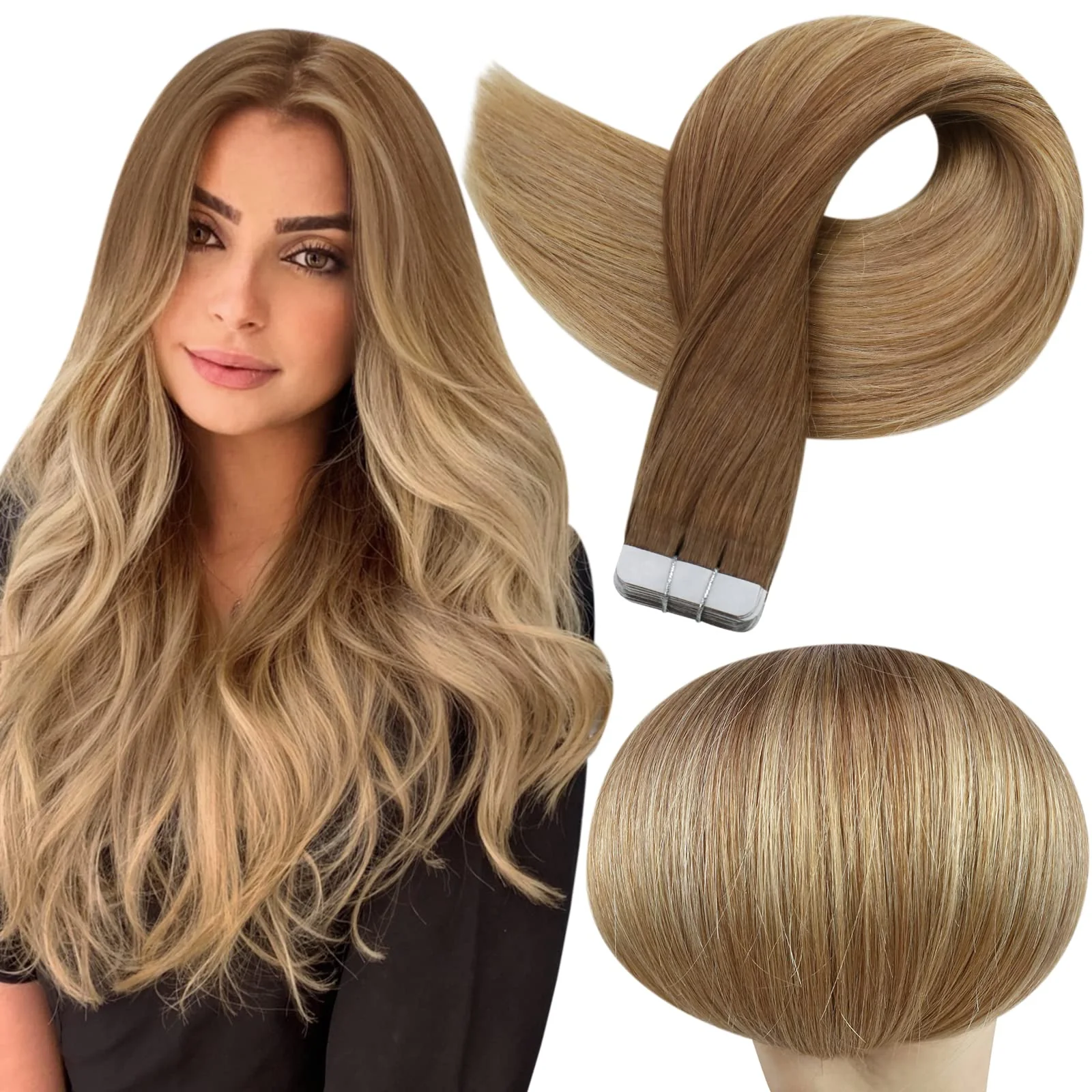 Tape in Hair Extensions Human Hair - Image 74