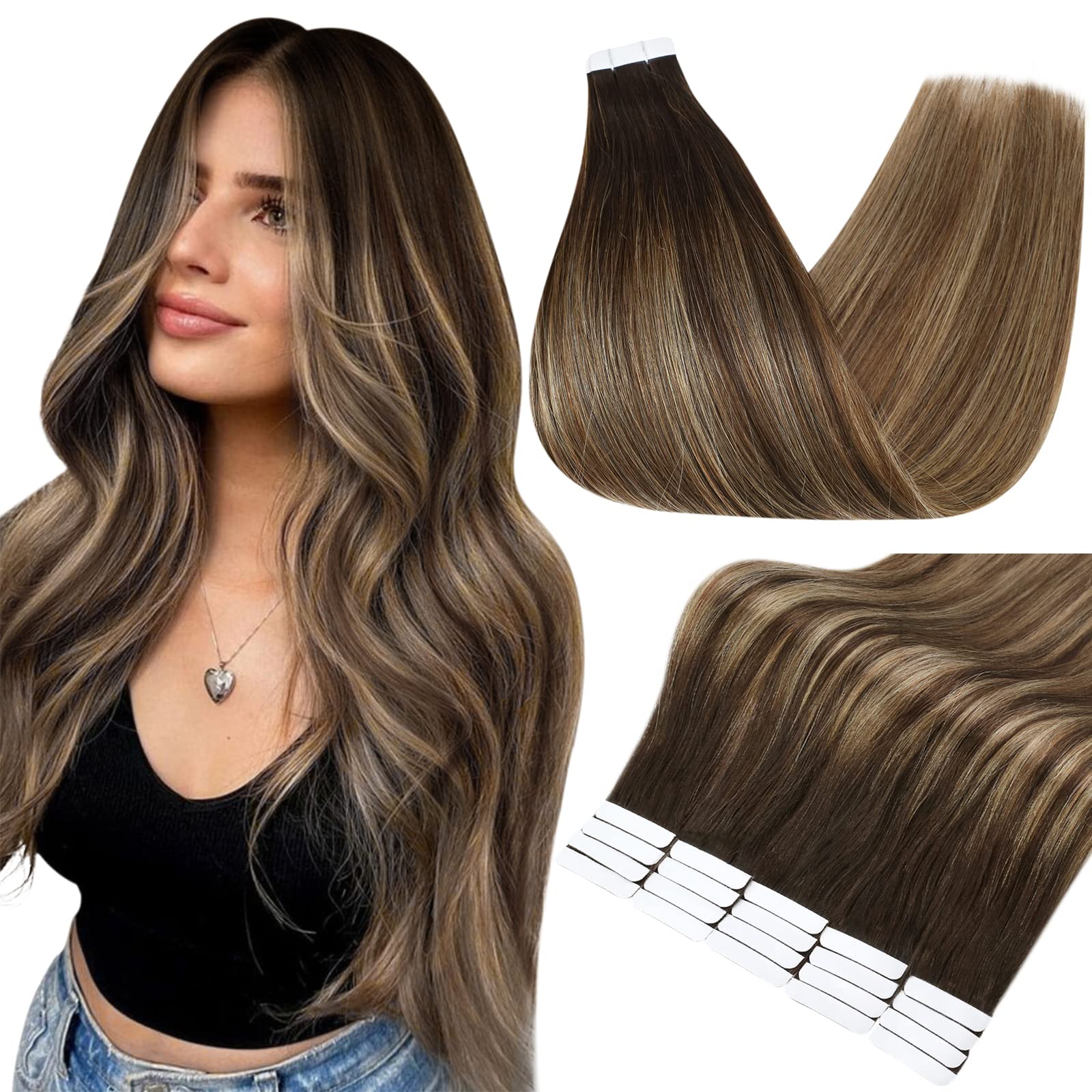 Tape in Hair Extensions Human Hair - Image 79
