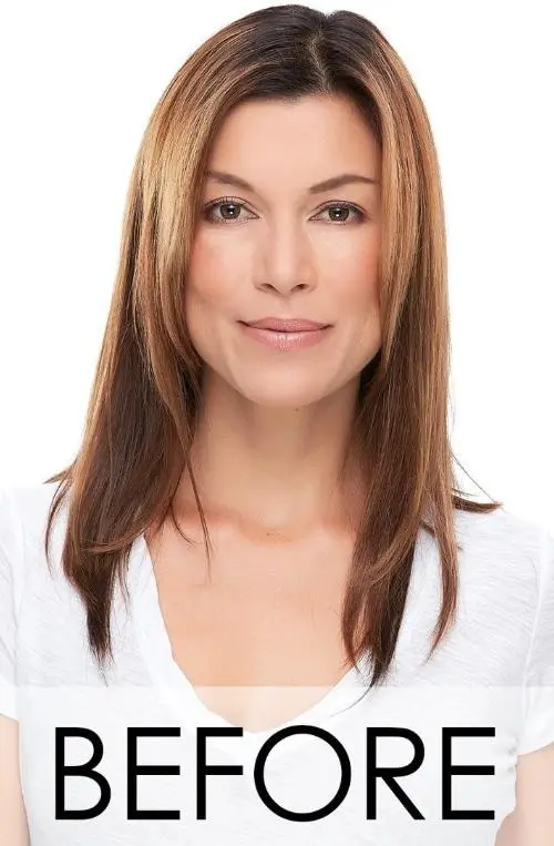 Top Full 18 inch Synthetic Monofilament Hairpiece Topper - Image 4
