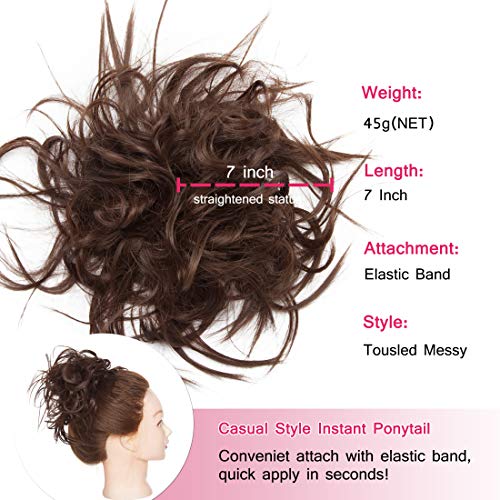 Tousled Updo Messy Bun Scrunchie - Image 114