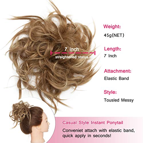 Tousled Updo Messy Bun Scrunchie - Image 21