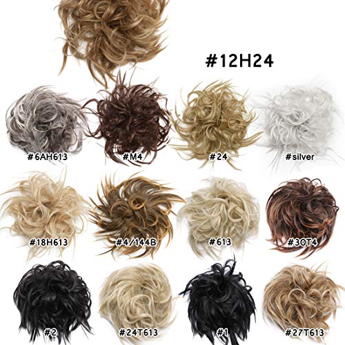 Tousled Updo Messy Bun Scrunchie - Image 25