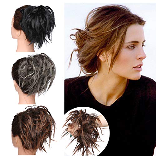 Tousled Updo Messy Bun Scrunchie - Image 27