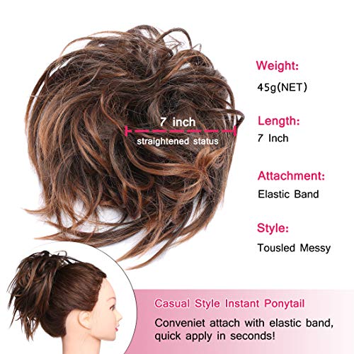 Tousled Updo Messy Bun Scrunchie - Image 28