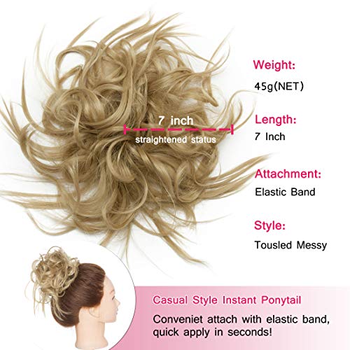 Tousled Updo Messy Bun Scrunchie - Image 38